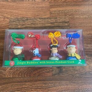 Peanuts Jingle Buddies Ornaments w Pendant Cords Christmas Holiday NIP